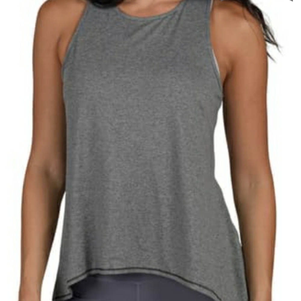 Yogalicious Overlapped Open Back Sleeveless Tank